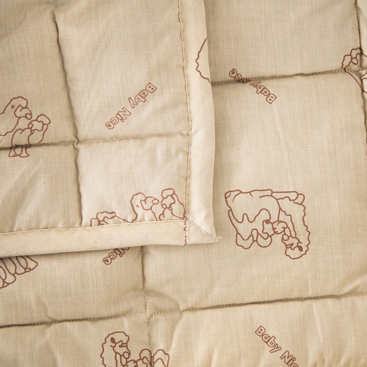 Одеяло стеганное "Верблюжья шерсть",175х200см, ОТК - фотография № 2