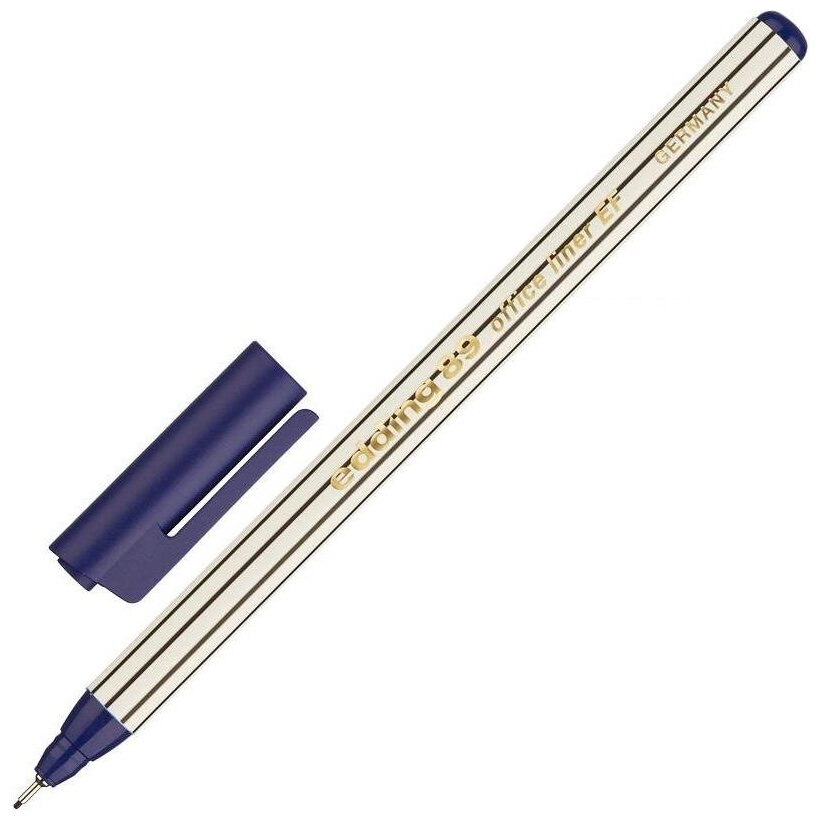 Ручка капиллярная Edding E-89 (0.3мм) синяя (E-89/003)