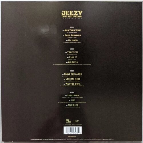 Виниловая пластинка Jeezy / Thug Motivation - The Collection (Limited Edition)(Clear Vinyl)(2LP)