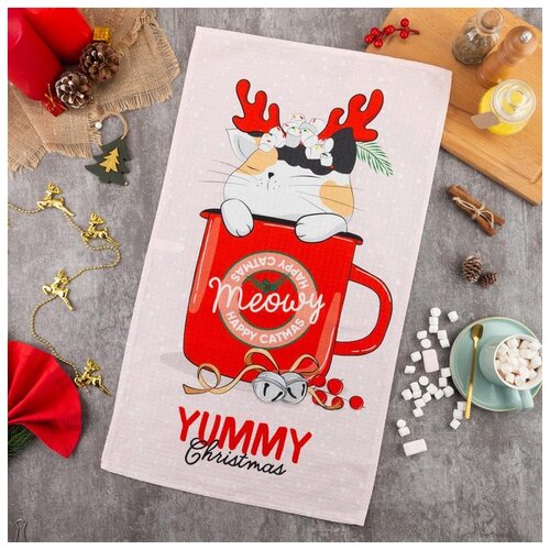 фото Этель кухонное полотенце yummy christmas (40х73 см)