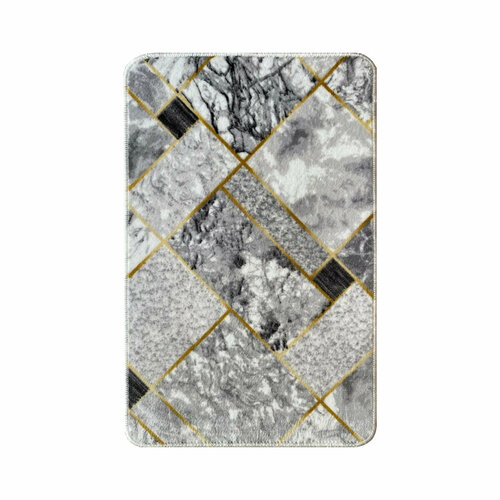 Коврик для ванной 'NOVA' 50*80 СМ, полиэстер (серый) (1/30) 'L'CADESI' 145