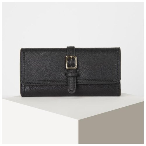 фото Кошелек жен 12-01-01 амина, 19*3*9, 2 отд, д/карт, д/монет, черный 5066559 сима-ленд