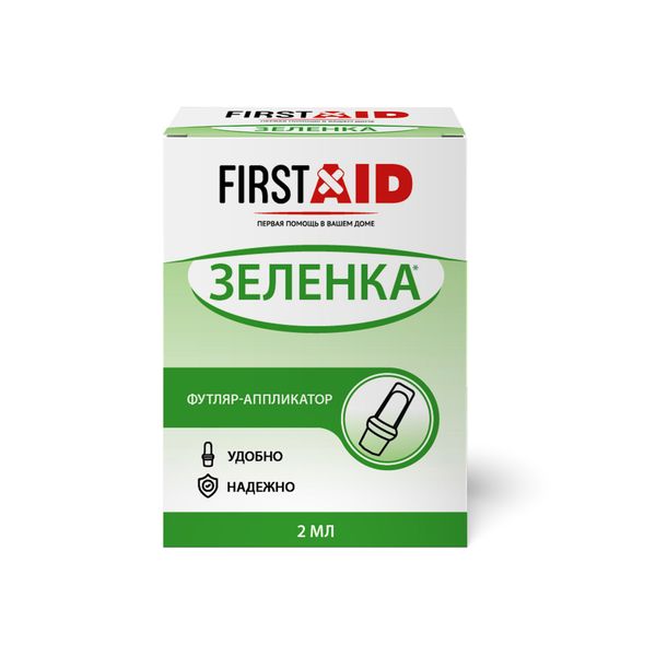 FirstAid Зеленка р-р ватные валики в футляре Михайлова