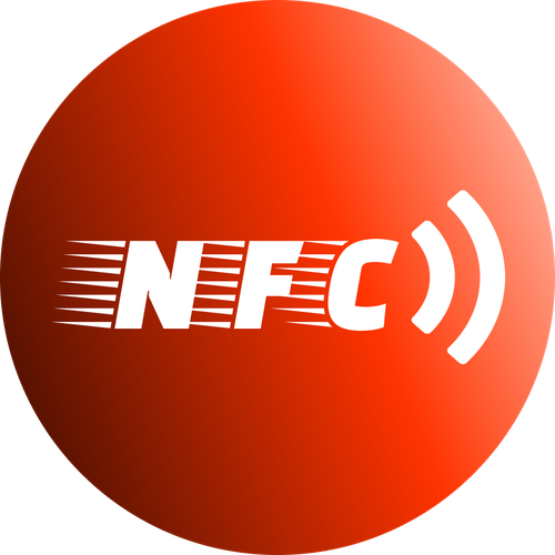 NFC Метка | NFC Наклейка красного цвета