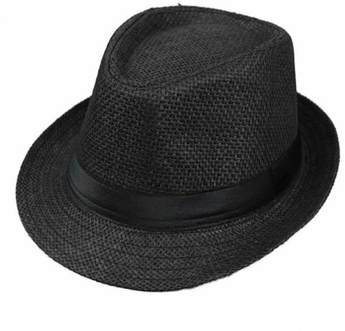 Шляпа трилби Верида летняя, размер 58, черный