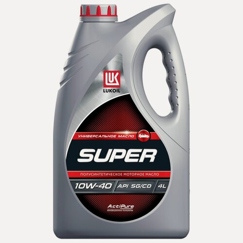 Изображение товара Масло моторное LUKOIL SUPER 10W-40, полусинтетическое, API SG/CD, 4 л