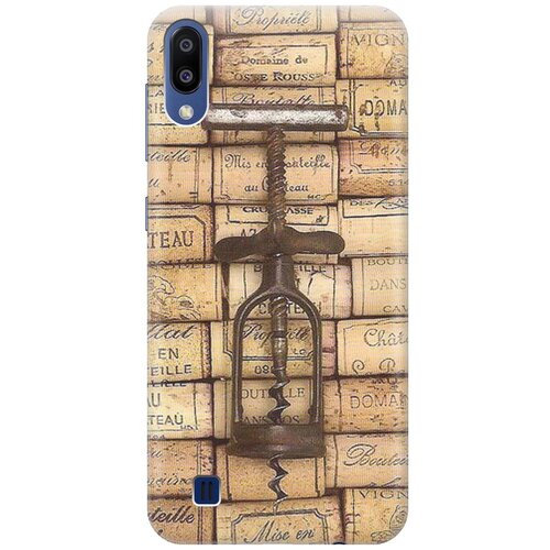 фото Re:paчехол - накладка artcolor для samsung galaxy m10 с принтом "штопор и вино"