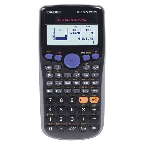 фото Калькулятор casio инженерный fx-82esplusbksbehd, 252 функции, питание от батареи, 162х80 мм, блистер, сертифицирован для егэ