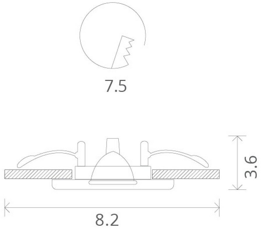 Точечный встраиваемый светильник Arte Lamp AQUA A5440PL-1SS - фотография № 4