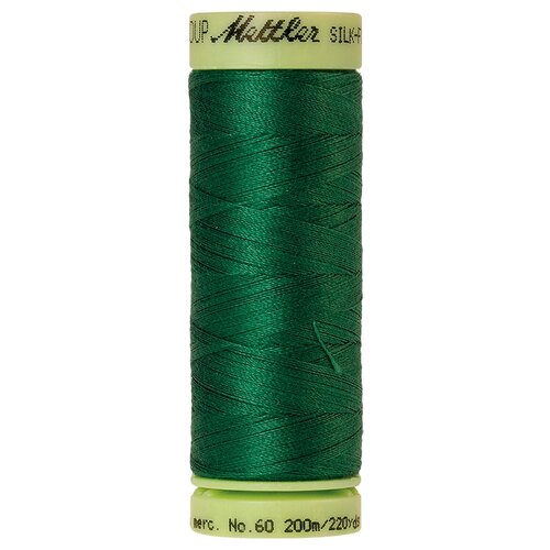 Нить для машинного квилтинга SILK-FINISH COTTON 60, 200 м 100% хлопок 1097 Bright Green ( 9240-1097 ) нить для машинного квилтинга silk finish cotton 60 200 м 100% хлопок 0611 blue green opal 9240 0611