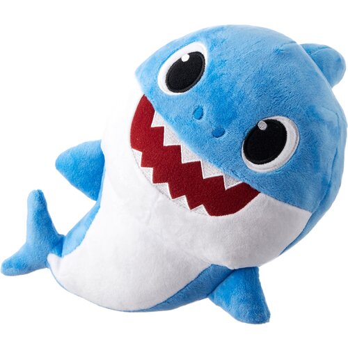 фото Мягкая музыкальная игрушка wow wee папа акула baby shark 30 см 61032 wowwee