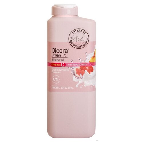 Гель для душа Dicora Citrics & peach, 400 мл