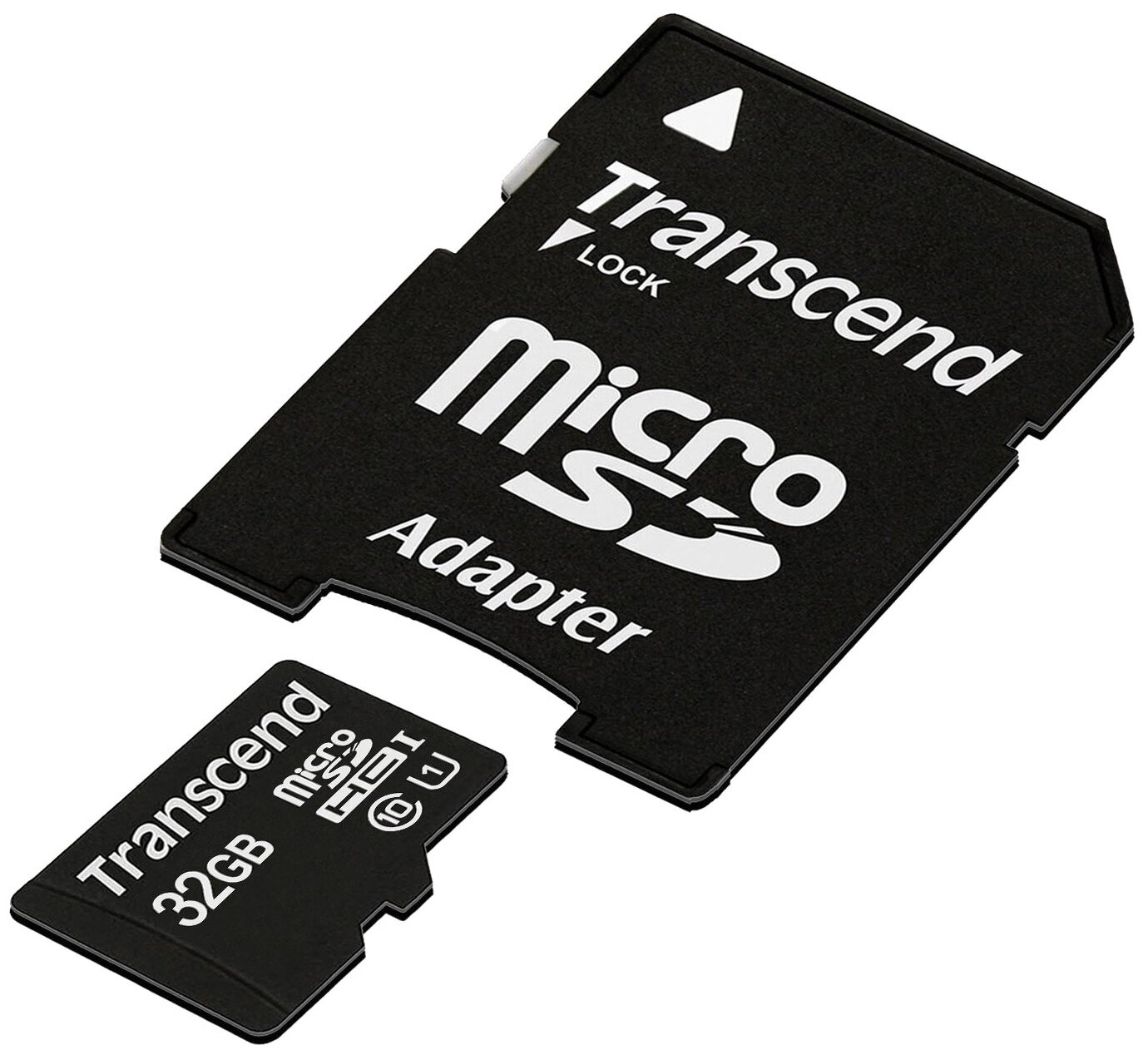 MicroSD 32GB Transcend Class 10 UHS-I (300x) + SD адаптер