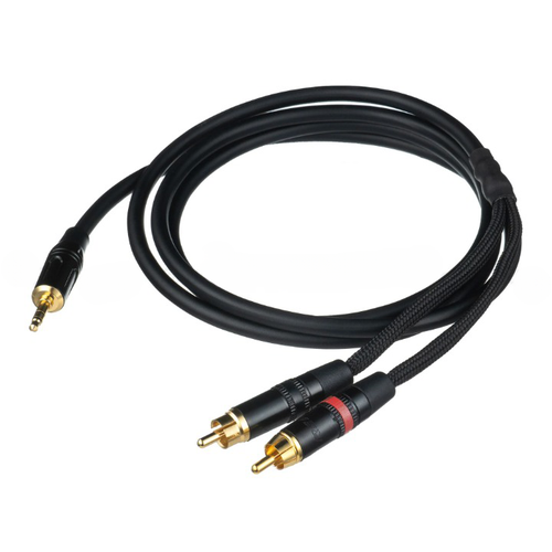 HeadMade Viper Interconnect 2*RCA(M) to Jack 3.5(M) 1.5m - межблочный кабель