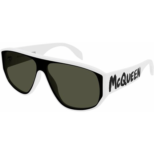 фото Солнцезащитные очки alexander mcqueen am0386s 003, прямоугольные, для мужчин, черный