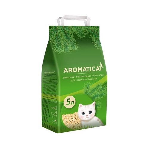 AromatiCat Древесный впитывающий наполнитель 5л 3 кг 34398 (2 шт)