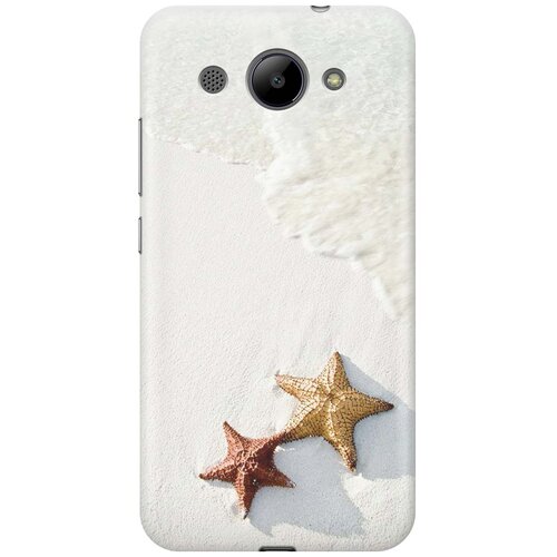 фото Cиликоновый чехол на huawei y3 2017 / хуавей у3 2017 с принтом "две морские звезды" gosso