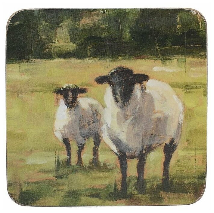 Creative Tops Набор из 6 подставок Sheep 10x10 Hoff - фото №1