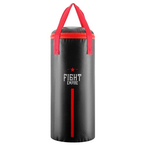 Мешок боксерский Fight Empire на ленте ременной, 7 кг, черный/красный