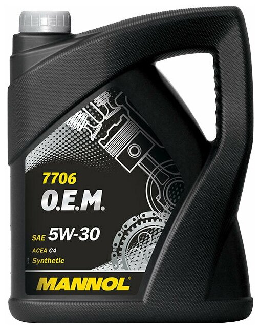 Синтетическое моторное масло Mannol 7706 O.E.M. for Renault Nissan 5W-30, 5 л