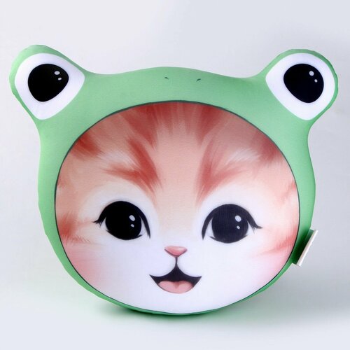 фото Антистресс подушка mni mnu "котик лягушка" аниме, для детей