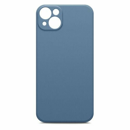 Чехол (клип-кейс) BORASCO для Apple iPhone 14 Plus, синий [70806] силиконовый чехол borasco для apple iphone 14 plus microfiber case soft touch синий