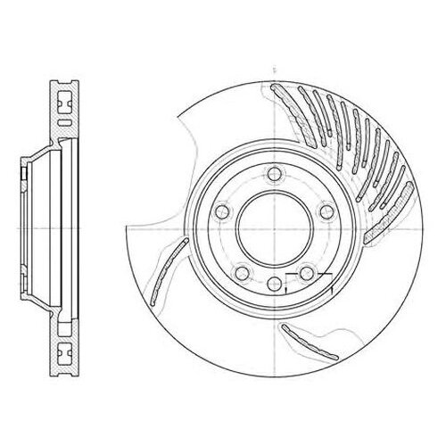 фото Тормозной диск roadhouse 6769.10 для audi q7; porsche cayenne, panamera; vw touareg road house