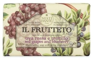 Nesti Dante Мыло кусковое Il Frutteto Red grapes and Blueberry, 250 г