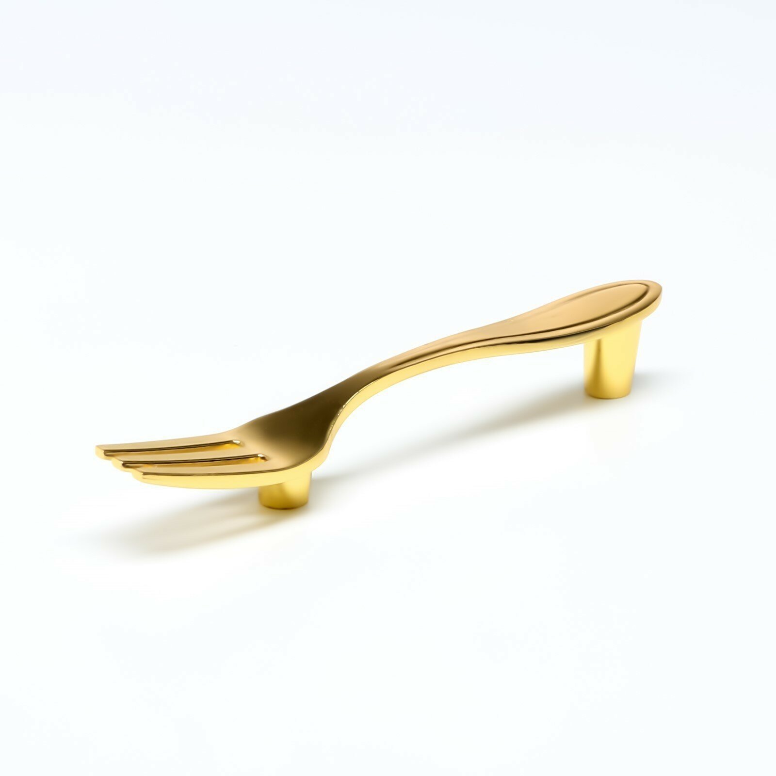 Ручка скоба "Вилка" CAPPIO, м/о 76 мм, цвет золото - фотография № 7