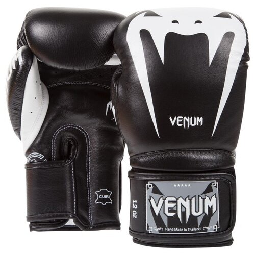 фото Перчатки боксерские venum giant 3.0 black nappa leather 10 унций