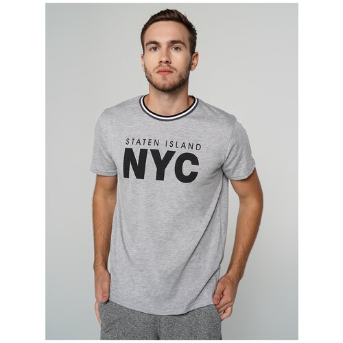 фото Футболка твое 71896 размер s, светло-серый меланж, men