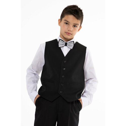 фото Школьный жилет инфанта, размер 158/80, черный