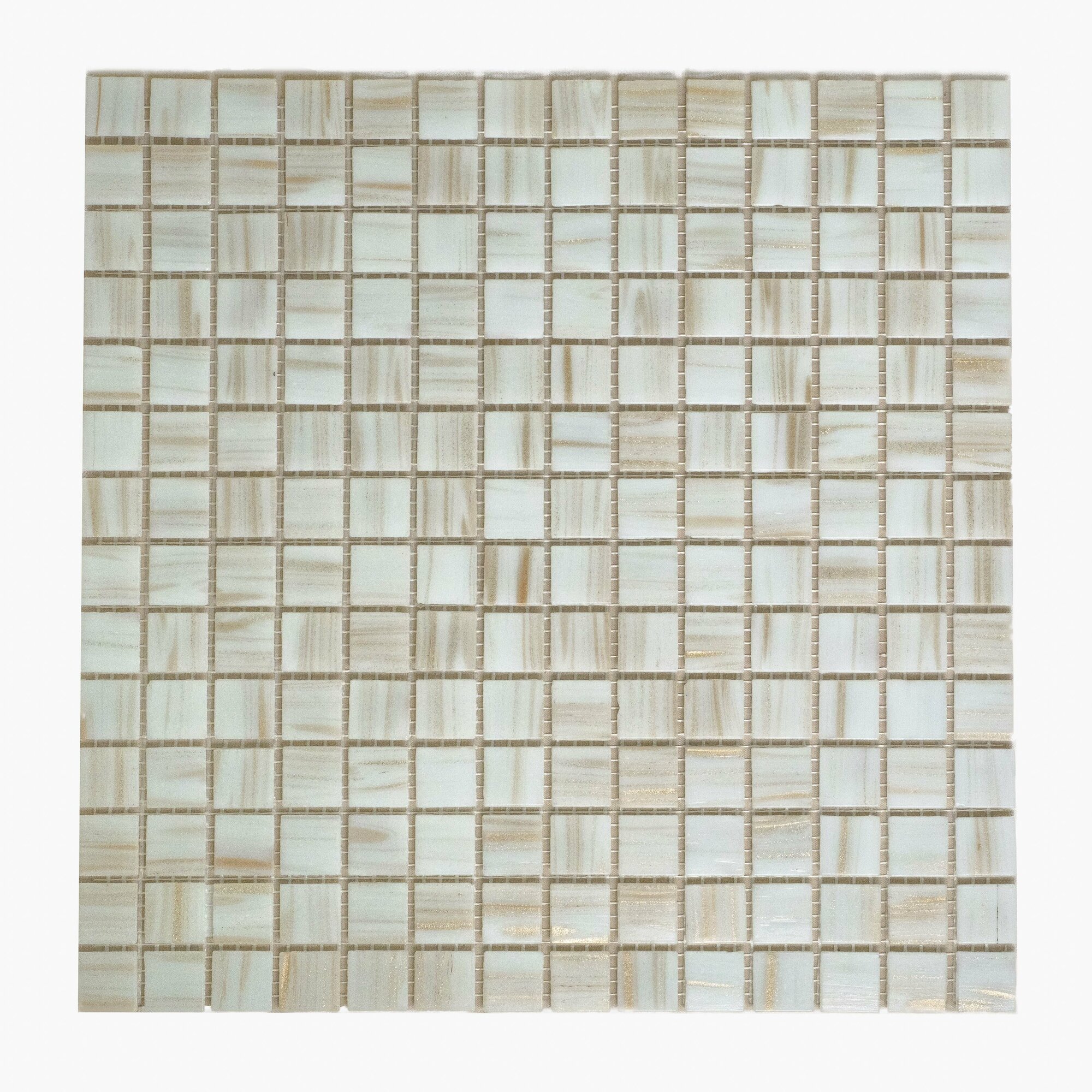 Плитка мозаика MIRO (серия Aurum №17), стеклянная плитка мозаика для ванной комнаты, для душевой, для фартука на кухне, 20 шт.
