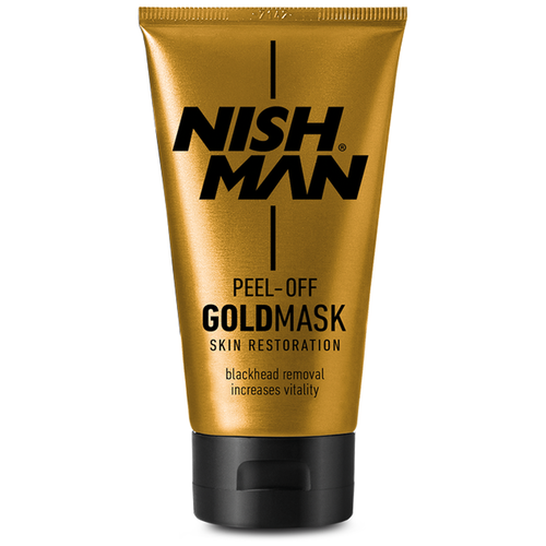 NISHMAN Очищающая маска-пленка Gold Mask, 200 г, 150 мл nishman silver mask очищающая маска для лица peel off mask