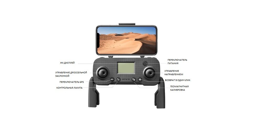 Профессиональный мини дрон MSDR-03 дальнего действия с HD-камерой 8К FPV и GPS 5G WiFi 5 ГГц