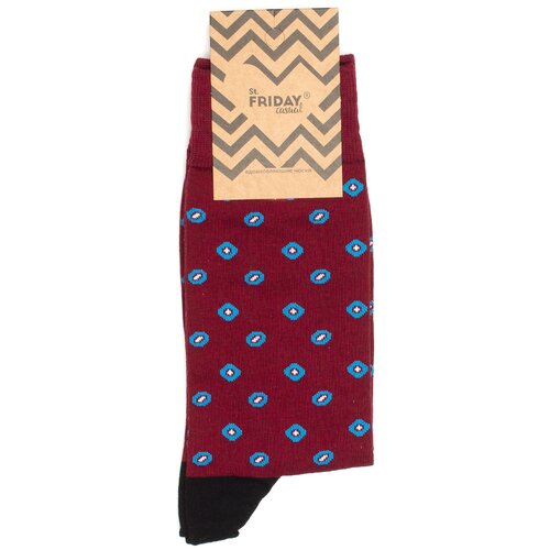 фото Носки с принтом st.friday socks - casual - paisley - red 38-41 st. friday
