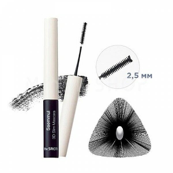 Тушь 3d The Saem Saemmul 3D Slim Mascara (черный)