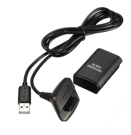Аккумулятор 4800 mAh + USB кабель для беспроводного джойстика (геймпада) для Xbox 360