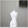 Фото #2 Гипсовая статуэтка для декора женское тело, силуэт женщины 12 см, белый цвет