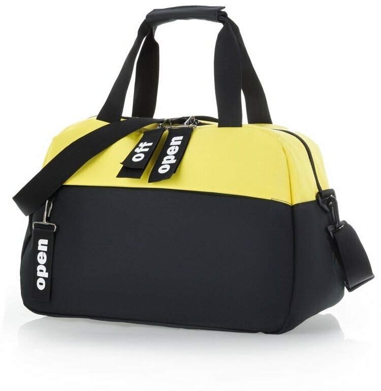 Тканевая дорожная сумка с плечевым ремнем, 31х29х43 см, черный, Redmond, CUAT2168YB - фотография № 3