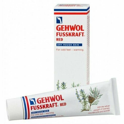 Gehwol Fusskraft Red Dry Rough Skin - Красный бальзам для сухой кожи ног 75 мл gehwol fusskraft rot красный бальзам для нормальной кожи ног 125 мл