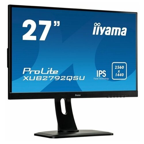Монитор Iiyama 27 XU2792QSU-B1 черный IPS LED 169 DVI HDMI MM матовая 350cd 178гр178гр 2560x1440 DisplayPort W 2533100₽