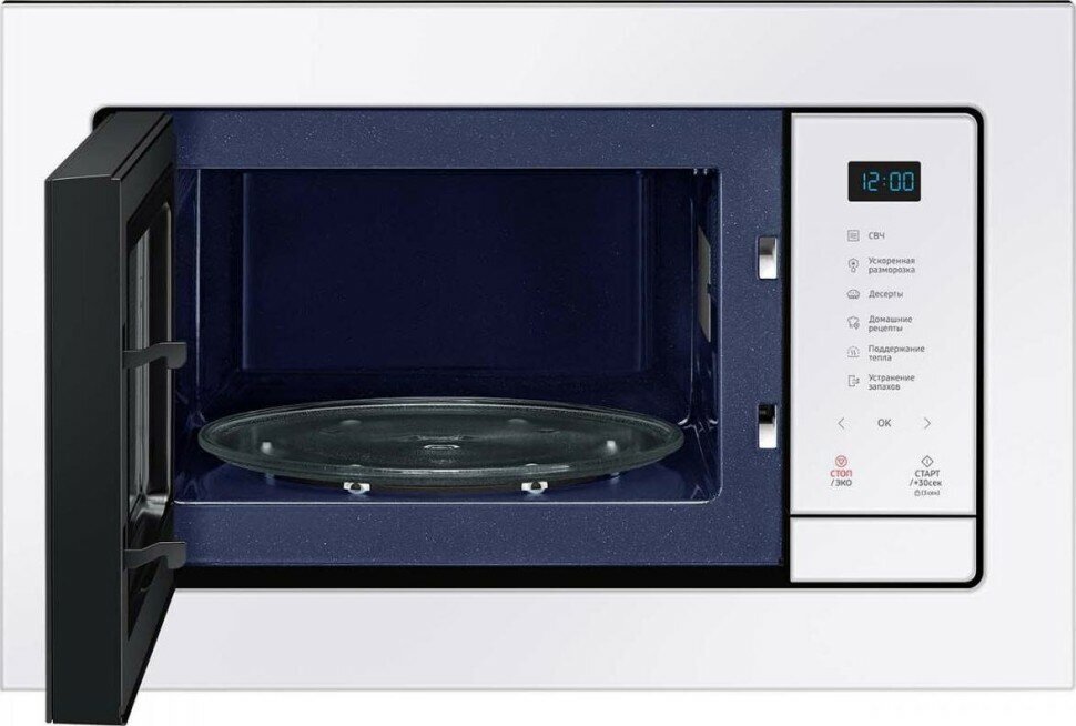 Микроволновая печь встраиваемая Samsung MS23A7118A, белый - фотография № 12
