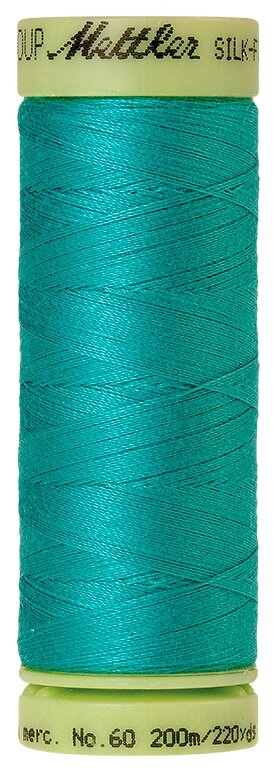 Нить для машинного квилтинга SILK-FINISH COTTON 60, 200 м 100% хлопок 1091 Deep Aqua ( 9240-1091 )