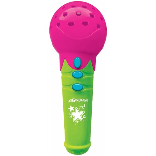 Микрофон Азбукварик Песенки-чудесенки микрофон микрофончик с огоньками цвет зелёный