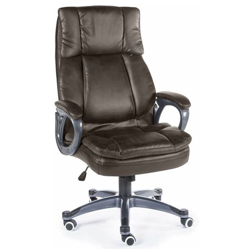 фото Кресло для руководителя norden chairs мэдисон, обивка: искусственная кожа, цвет: экокожа темно-коричневая