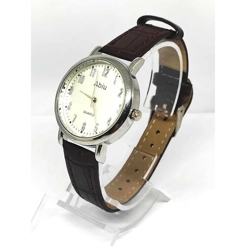 Наручные часы, коричневый, серебряный наручные часы benyar коричневый серебряный