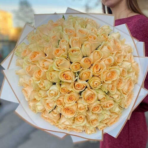 Букет Розы чайные 101 шт, красивый букет цветов, шикарный, цветы премиум, роза.