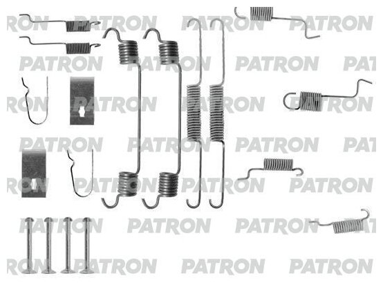 Монтажный комплект тормозных колодок PATRON PSRK0077