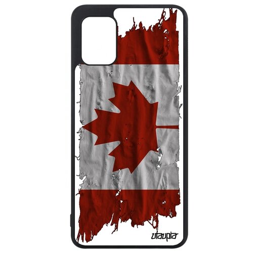 фото Чехол для мобильного samsung galaxy a31, "флаг канады на ткани" страна государственный utaupia